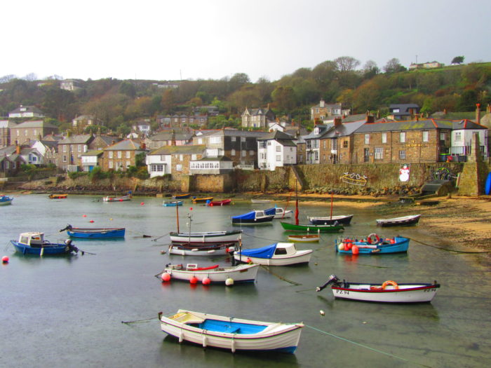 Mousehole, Cornwall in the rain