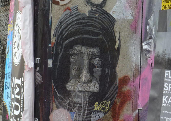 Homeless faces in Berlin street art