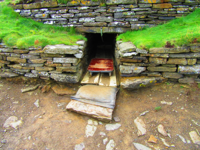 The entrance to the Tomb of the Eagles