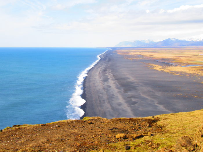 Black sand beaches near Vik