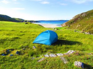 Camping outside of Durness on the NC500