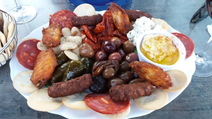A massive sharing platter at Fontanella Wine Bar