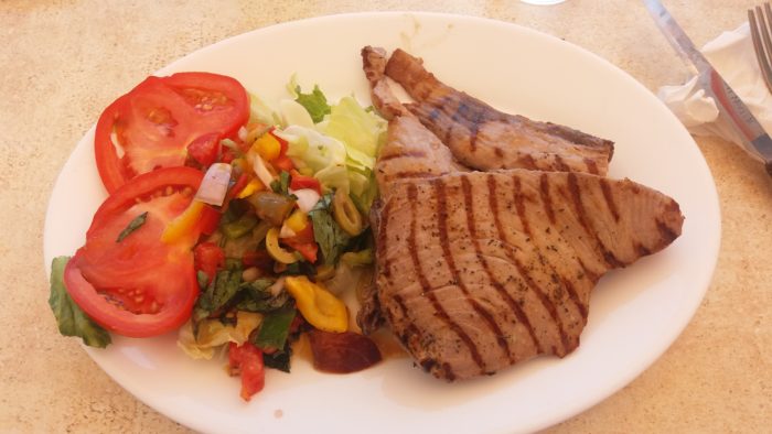 Delicious fresh fish at Rising Sun Bar