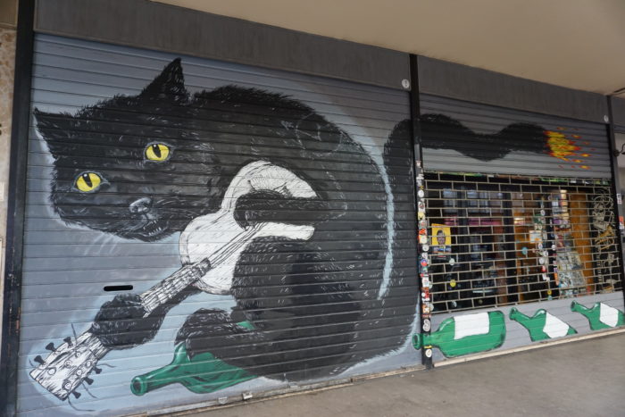 Cool street art on Via del Pratello