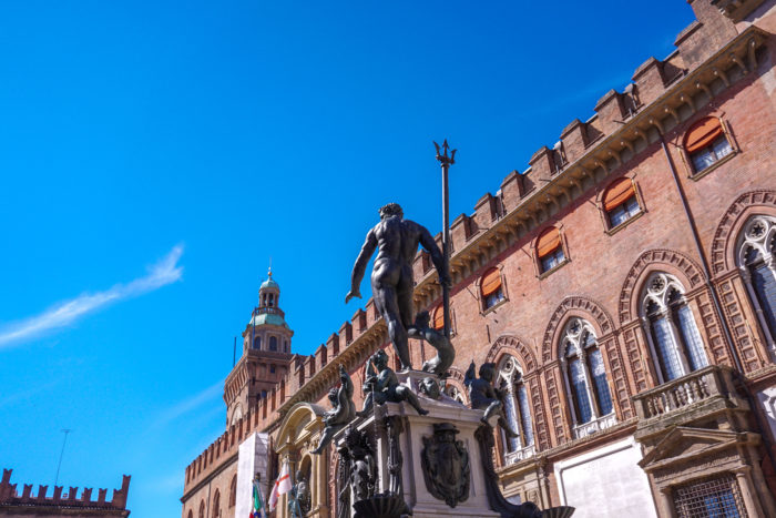The Fountain of Neptune in Piazza Maggiore