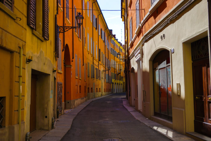 Charming streets of Modena