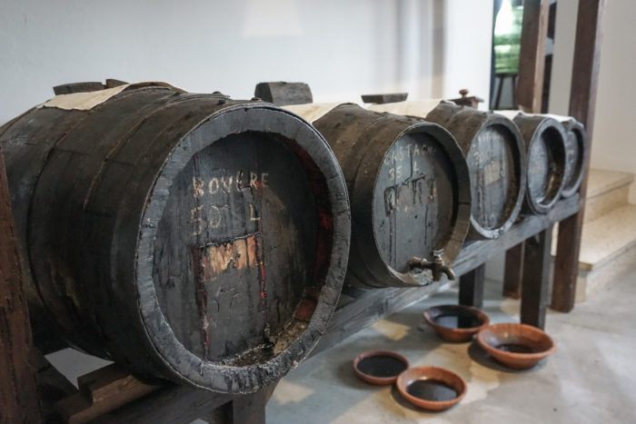 Barrels storing balsamico