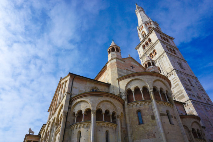 Cathedral and Ghirlandina Tower in Modena, Italy