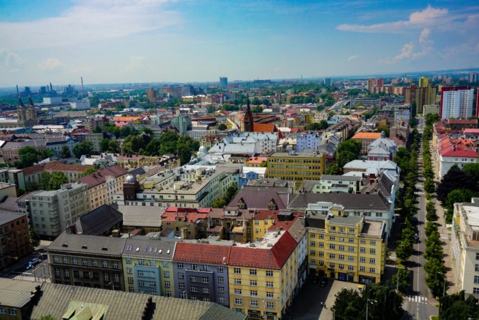 The view from the New City hall in Ostrava