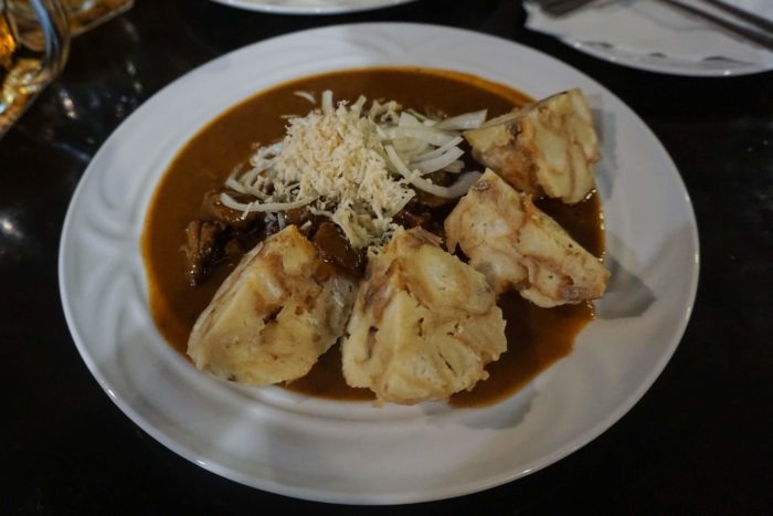 Hearty venison goulash from Restaurace U Rady