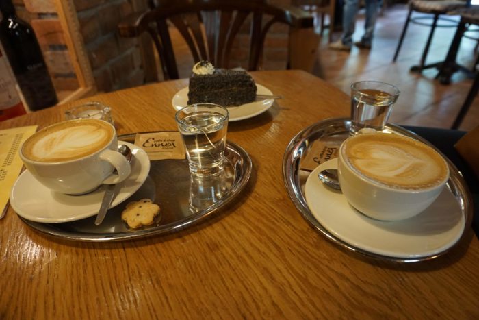 Coffee and cake from Ennea Caffe