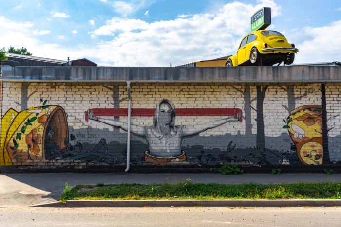 Political street art in Tartu