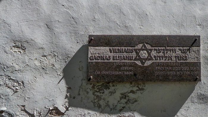 Jewish sign in Vilnius