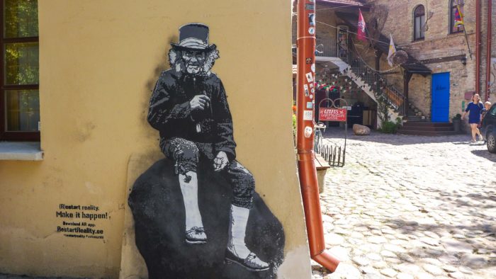 Street art in Vilnius, Lithuania