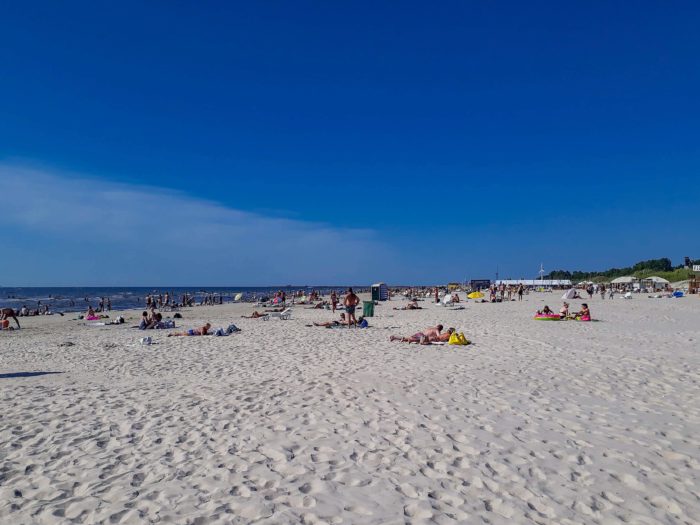 Liepaja's white sand beach