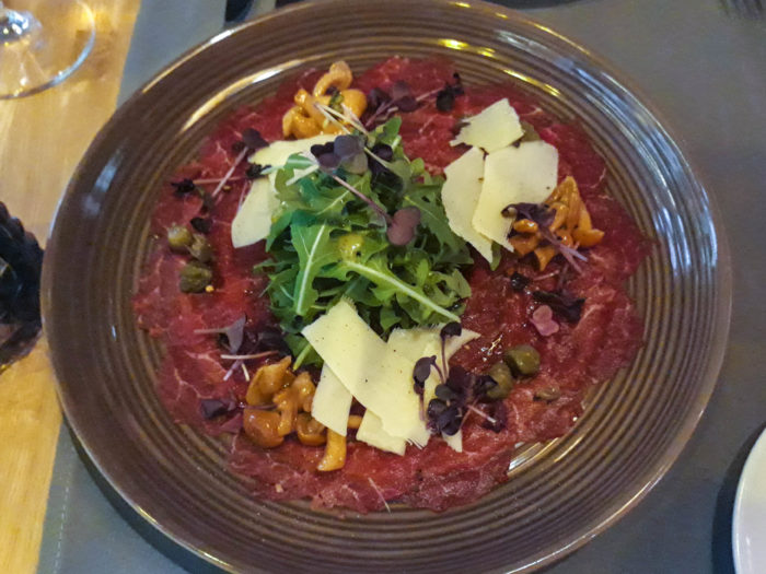 Beef carpaccio from Moltto