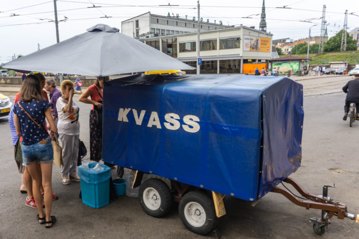 Fresh kvass at Riga Central Market