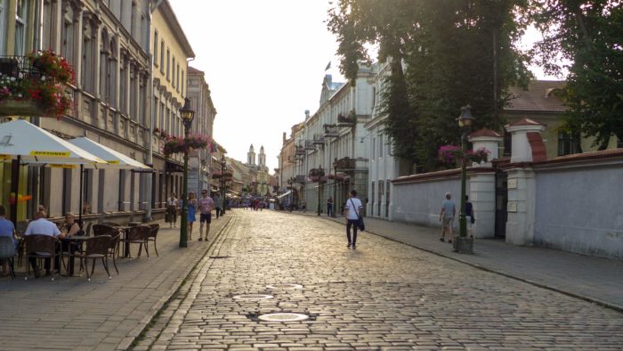 The beginning of Vilniaus Gatve