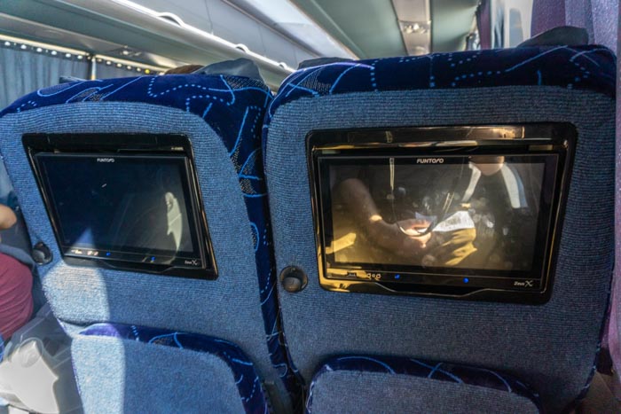 Bus Seat on the bus from San Diego to Ensenada