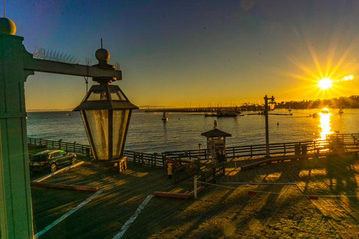 The sunset from Stearns Wharf