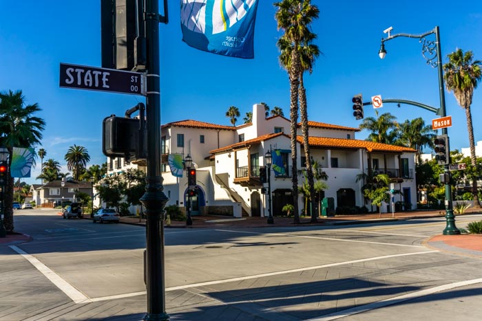 State Street is the main drag in Santa Barbara
