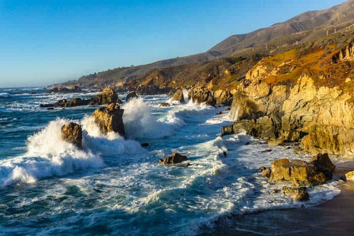 Viewpoint from a coastal walk at Big Sur
