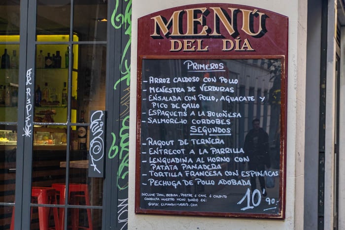 Choosing the set Menu del Dia for lunch can be excellent value for money