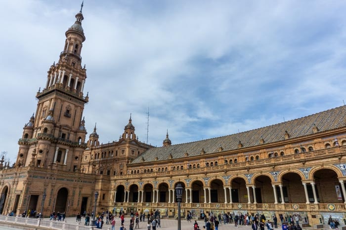 The iconic Plaza de España in Seville