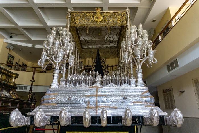 A "trono" used in Málaga's Semana Santa celebrations