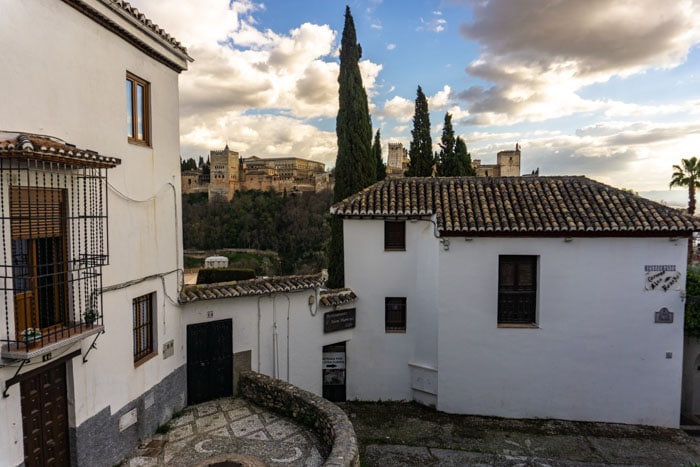 A lovely view of the Alhambra from the Albaicín neighbourhood
