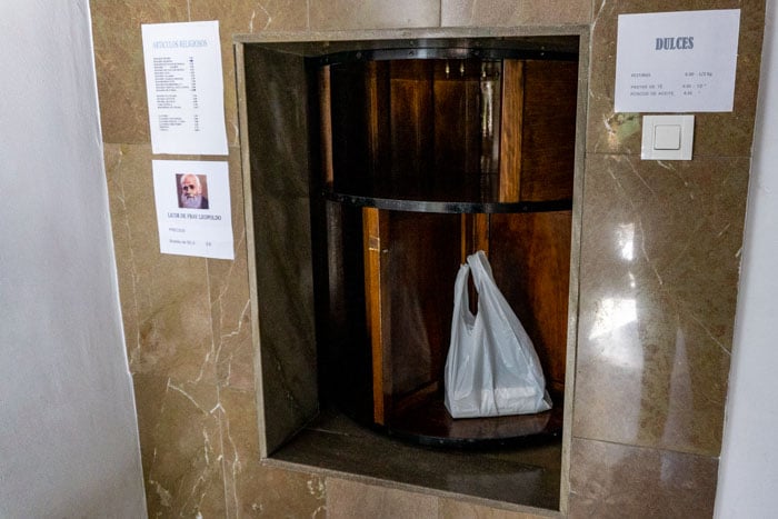 Buying cookies from cloistered nuns