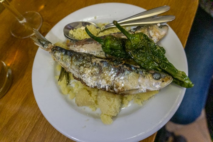 A delicious seafood tapa from Bar Provincias