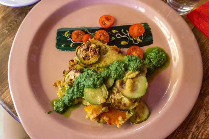 A delicious vegetarian meal at Sun & Moon in Sofia