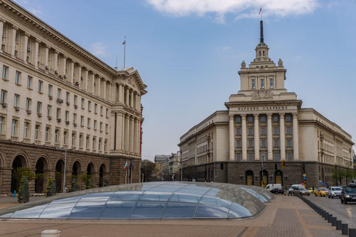 The former Bulgarian Communist Party headquarters