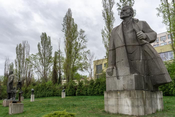 This statue of Lenin at the Museum of Socialist Art