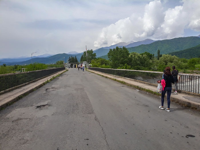 No man's land after leaving Azerbaijan