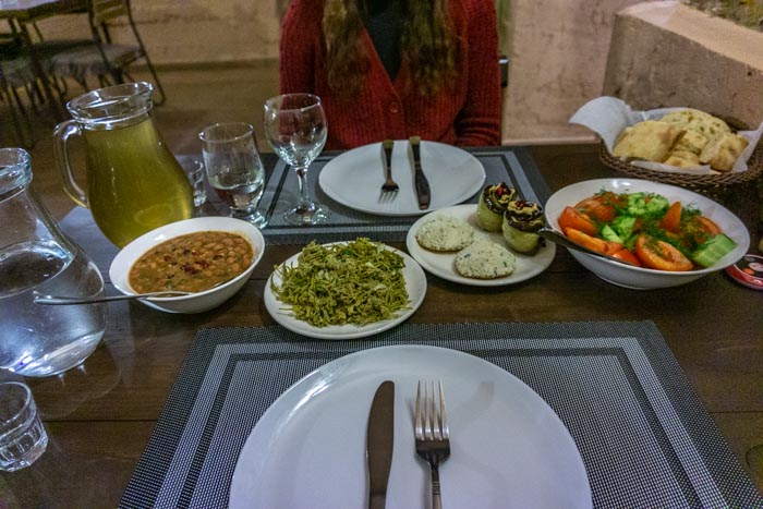 A delicious meal from Toma's Wine Cellar