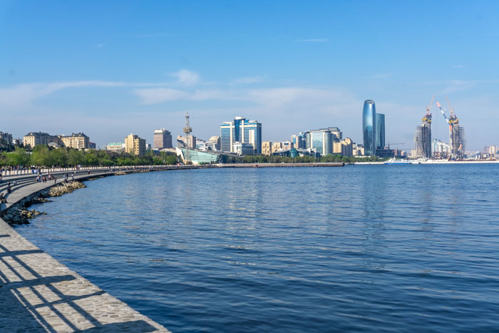 The Caspian Sea in Baku