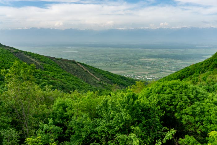 The view from the balcony at Maya Guesthouse