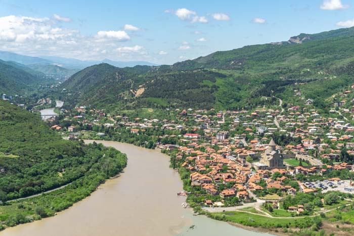 Amazing views of Mtskheta from Jvari Monastery