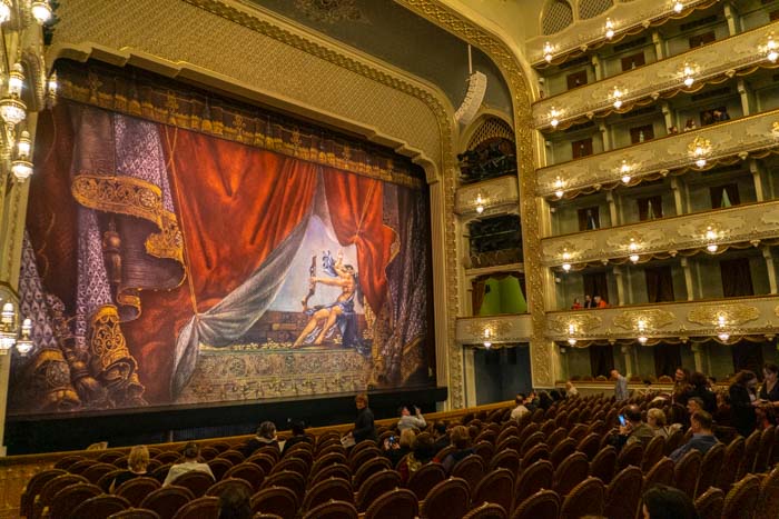 The grand interior of the Tbilisi Opera