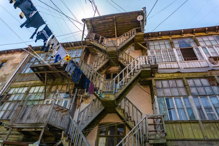 Chaotic balconies in Tbilisi