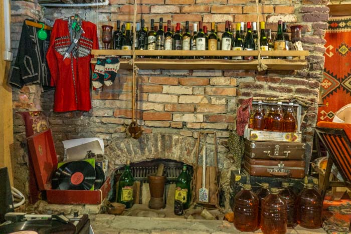 Wine in a cellar in Georgia
