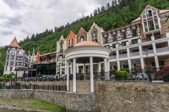 The luxury Crowne Plaza Hotel in Borjomi