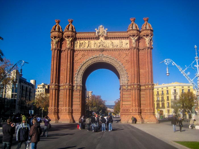 Arc de Triomf in Barcelona