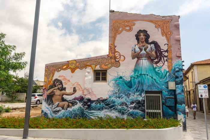 Street art in Old Town Paphos