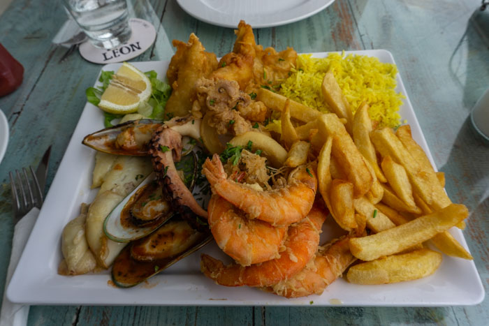 Delicious Fish Lunch from Santa Marina