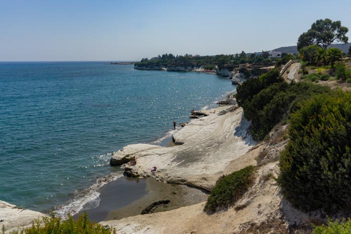 Kalymnos Beach is a great stop from Limassol to Larnaca