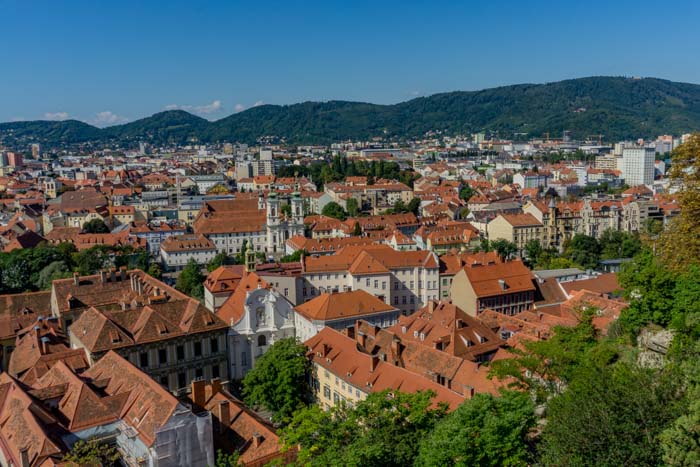 Beautiful views of Graz