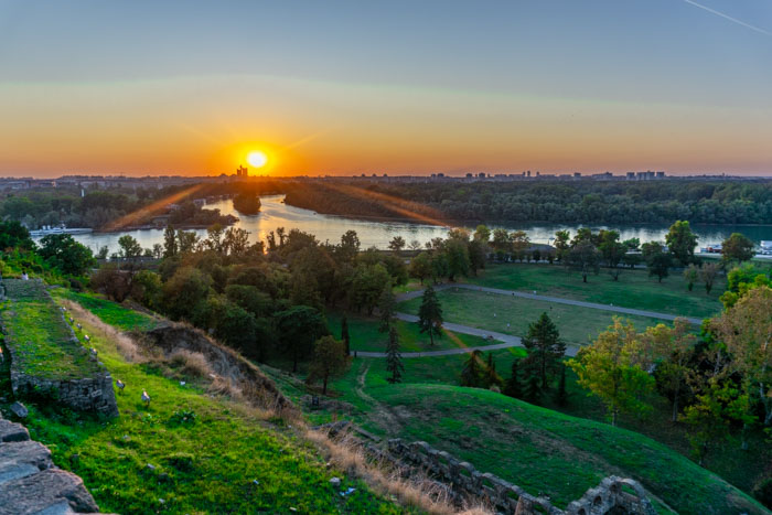 Sunset at Kalamegdan Fortress